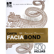 Foto de Bond Facia Tamaño Carta 75G Paquete con 500 Hojas 