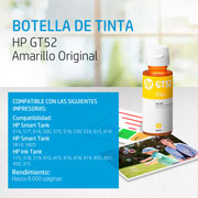 Foto de BOTELLA DE TINTA AMARILLA HP GT52 ORIGINAL (M0H56AL) 