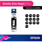 Foto de Botella de Tinta Negra T 554 70 ml 