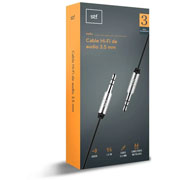 Foto de Cable Auxiliar 3.5Mm 1.5M Negro Stf St-A02817 