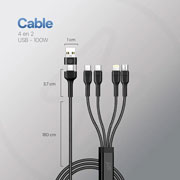 Foto de Cable STF 4 en 2 100 W ST-A77194 
