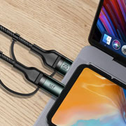 Foto de Cable STF 4 en 2 con USB-C y Lightning ST-A12872 
