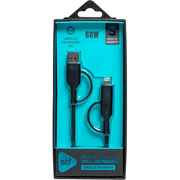 Foto de Cable STF 4 en 2 con USB-C y Lightning ST-A12872 