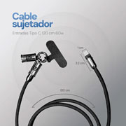 Foto de Cable STF Sujetador Tipo C 120 cm 60 W ST-A52417 
