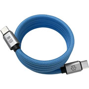 Foto de Cable STF Tipo C a Tipo C 1 m 65 W ST-A52394 Azul 