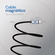 Foto de Cable STF Tipo C a Tipo C 1 m 65 W ST-A52400 Negro 