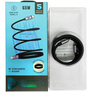 Foto de Cable STF Tipo C a Tipo C 1 m 65 W ST-A52400 Negro 