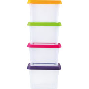 Foto de Caja Con Tapa Tengone 1.5L 18.5X12.5X23Cm Con 4 Traslucido 