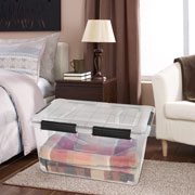 Foto de Caja Con Tapa Tengone 50L 57.6X38.5X31.4Cm Transparente 