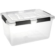 Foto de Caja Con Tapa Tengone 50L 57.6X38.5X31.4Cm Transparente 