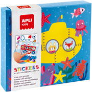 Foto de Caja De Stickers Apli Kids Tematica Transportes 