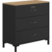 Foto de Cajonera Alterego Manchester Bintou 1E13046 negro/roble 