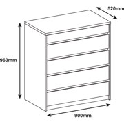 Foto de CAJONERA ALTEREGO PREMIUM VALENTINA 5023009 BLANCO 