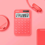 Foto de Calculadora De Escritorio Casio Ms-20Yc-Cl 12 Digitos Coral 