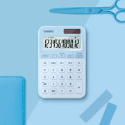 Foto de Calculadora De Escritorio Casio Ms-20Yc-Lb 12 Digitos Azul Claro 