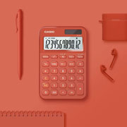 Foto de Calculadora De Escritorio Casio Ms-20Yc-Rd 12 Digitos Rojo 