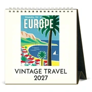 Foto de Calendario de Escritorio Cavallini 15x16.5 cm Vintage Travel 2027 
