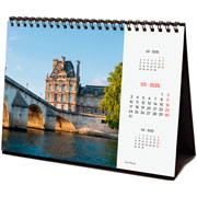 Foto de Calendario de Escritorio Finocam Paris 2025 21x15.5 cm 