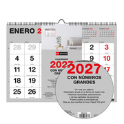 Foto de Calendario de Pared Miquelrius Números Grandes 29.7 x 21 cm 