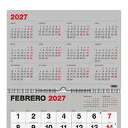 Foto de Calendario de Pared Miquelrius Números Grandes 42 x 29.7 cm 