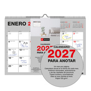 Foto de Calendario de Pared Miquelrius Para Escribir 21 x 15 cm 