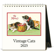 Foto de Calendario Pared Cavallini Escr 15X16.5Cm 2025Vin Cats 