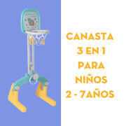 Foto de CANASTA INFANTIL 3 EN 1 PARA NIÑOS DE 2-8 AÑOS BASQUEBOL, FUTBOL Y TIRO AL BLANCO MIMA2 
