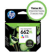 Foto de CARTUCHO DE TINTA HP 662XL TRICOLOR ORIGINAL (CZ106AL) 