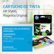 Foto de CARTUCHO DE TINTA HP 954XL MAGENTA ORIGINAL (L0S65AL) 