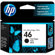 Foto de CARTUCHO ORIGINAL DE TINTA NEGRA HP 46 ADVANTAGE (CZ637AL)  