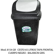 Foto de Cesto Con Capacidad De 65 Litros / 17.19 Galones Con Balancín 