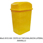 Foto de CESTO CON CAPACIDAD DE 65 LITROS / 17.19 GALONES CON BALANCÍN 