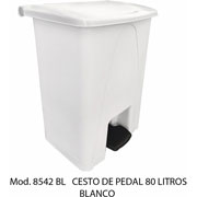 Foto de CESTO CON PEDAL CON CAPACIDAD DE 80 LITROS / 21.16 GALONES 