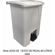 Foto de CESTO CON PEDAL CON CAPACIDAD DE 80 LITROS / 21.16 GALONES 