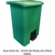 Foto de CESTO CON PEDAL CON CAPACIDAD DE 80 LITROS / 21.16 GALONES 