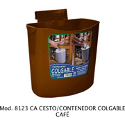 Foto de CESTO / CONTENEDOR COLGABLE. PRÁCTICO Y ÚTIL EN COCINA, OFICINA , BAR ETC. CAP. 6.5  L / 1.71 GAL 