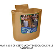 Foto de CESTO / CONTENEDOR COLGABLE. PRÁCTICO Y ÚTIL EN COCINA, OFICINA , BAR ETC. CAP. 6.5  L / 1.71 GAL 