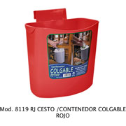 Foto de CESTO / CONTENEDOR COLGABLE. PRÁCTICO Y ÚTIL EN COCINA, OFICINA , BAR ETC. CAP. 6.5  L / 1.71 GAL 