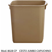 Foto de CESTO DE BASURA JUMBO RECTANGULAR, CON ASAS.CAPACIDAD 26 L / 6.87 GAL. 