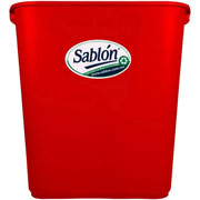 Foto de CESTO DE BASURA JUMBO RECTANGULAR, SIN ASAS.CAPACIDAD 26 L / 6.87 GAL. 