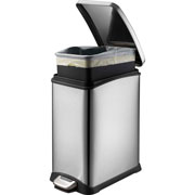 Foto de Cesto Para Basura Eko Rejoice 15L 33.2x17.8x33.6cm Plata 