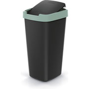 Foto de Cesto para basura Prospeplast Compacta Q 25L negro/verde 