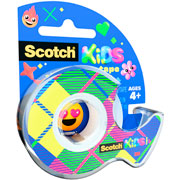 Foto de Cinta Adhesiva Scotch Kids Transparente 19 mm x 7.6 m con Dispensador 