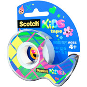 Foto de Cinta Adhesiva Scotch Kids Transparente 19 mm x 7.6 m con Dispensador 