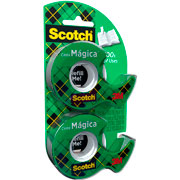 Foto de Cinta Adhesiva Scotch Magic Invisible 3/4 Pulgada Paquete con 2 