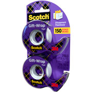 Foto de Cinta Adhesiva Scotch para Regalos Satinada 3/4 Pulgada Paquete con 2 