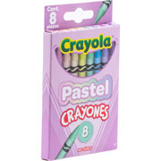 Foto de Crayon Crayola Redondo Pastel con 8 Piezas 