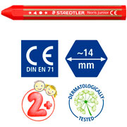 Foto de Crayon Staedtler 224 Noris Jr Con 6 Piezas Surtido 