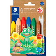 Foto de Crayon Staedtler 224 Noris Jr Con 6 Piezas Surtido 
