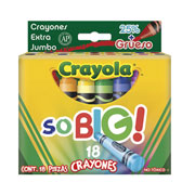 Foto de Crayones Crayola So Big Extra Jumbo caja con 18 piezas